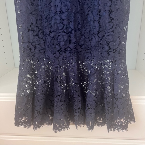 SOLD!  💕 NWT Dolce & Gabbana $4995 Floral Embroidered Lace in Navy - Picture 9 of 12